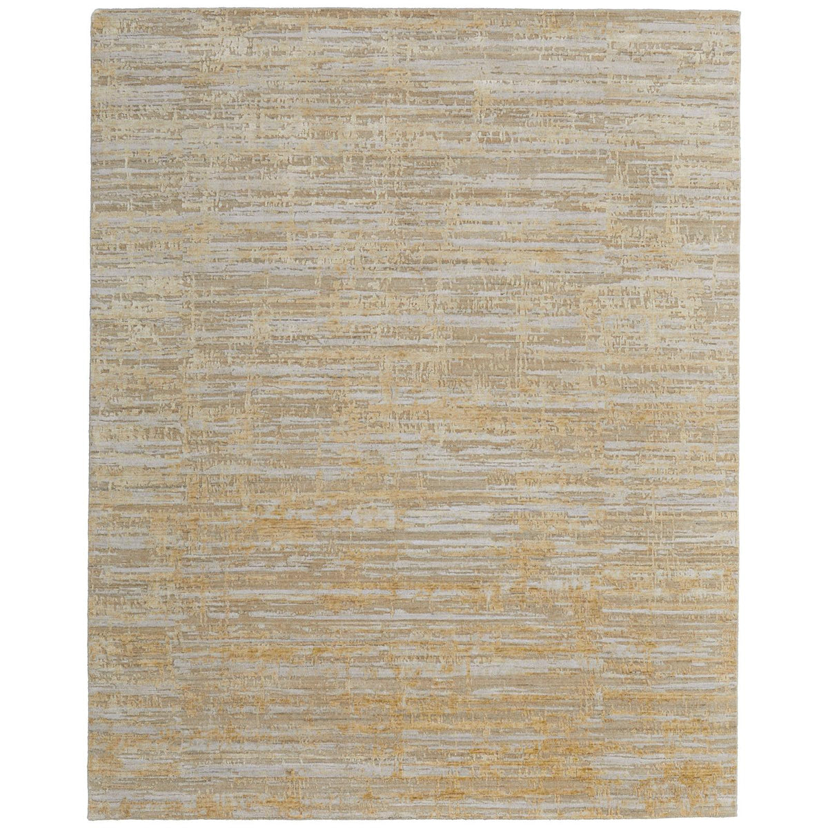 Feizy Eastfield 69FQF Modern Abstract Rug in Yellow/Ivory/Gold
