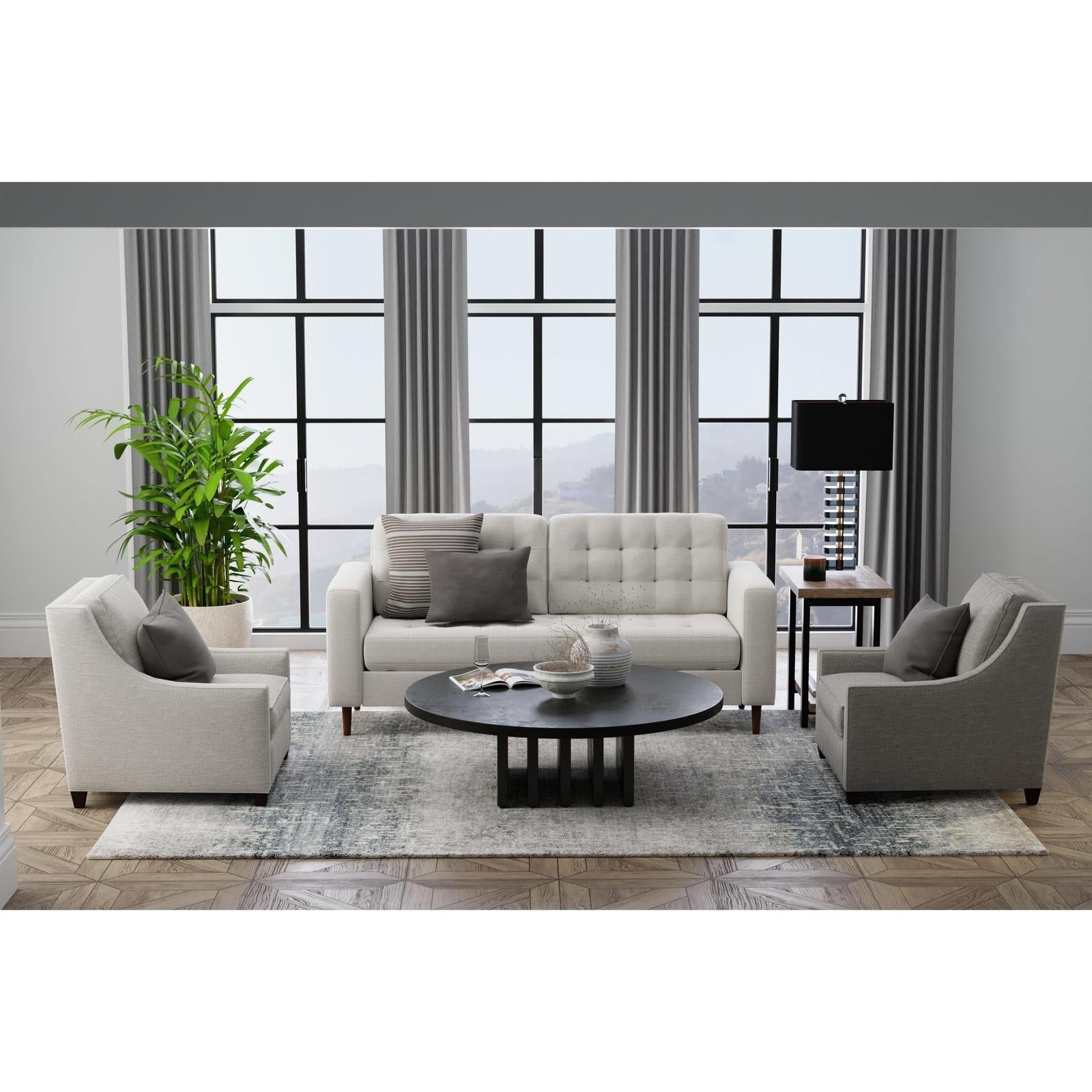 Feizy Richmond 39R5F Modern Abstract Rug in Ivory/Blue/Green