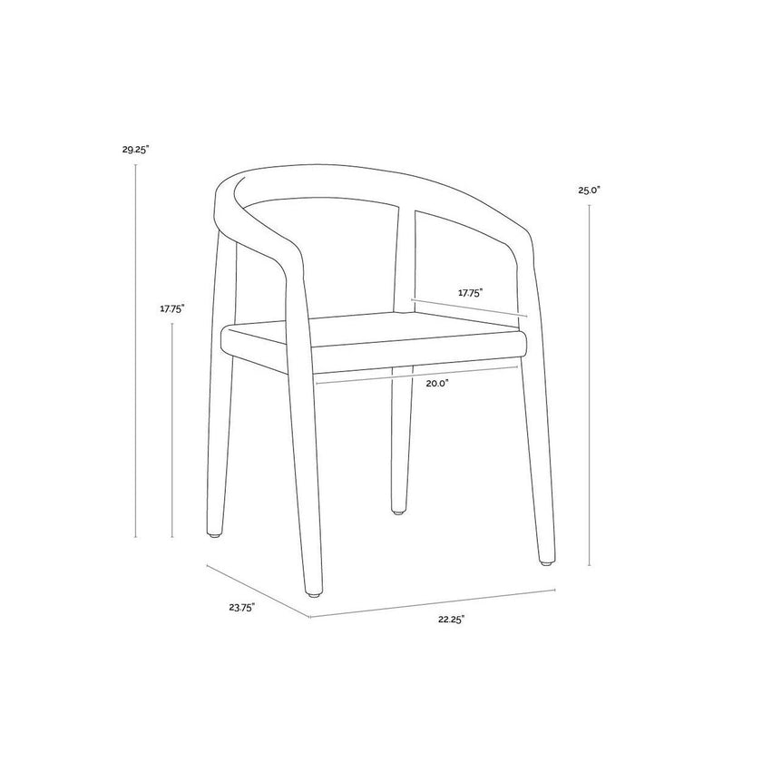 Sunpan Cayman Dining Armchair