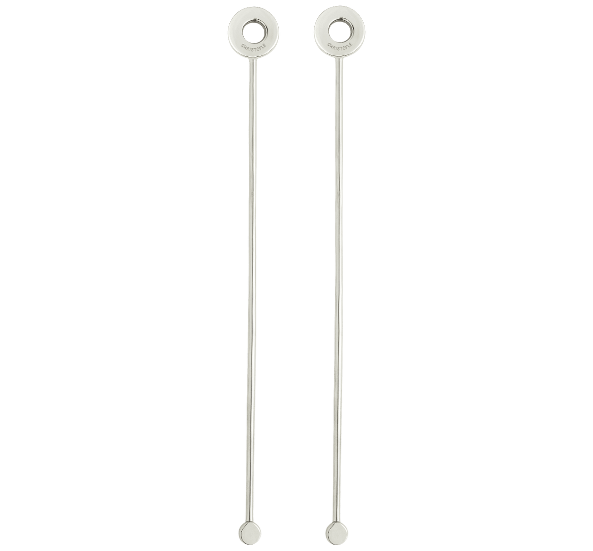 Christofle Oh de Christofle Stainless Steel Cocktail Stirrers - Set of 2