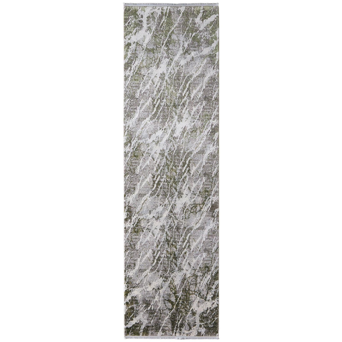 Feizy Cadiz 39N6F Modern Abstract Rug in Gray/Green/Taupe