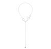 Christofle Idole de Christofle Sterling Silver Long Necklace 5 Rings