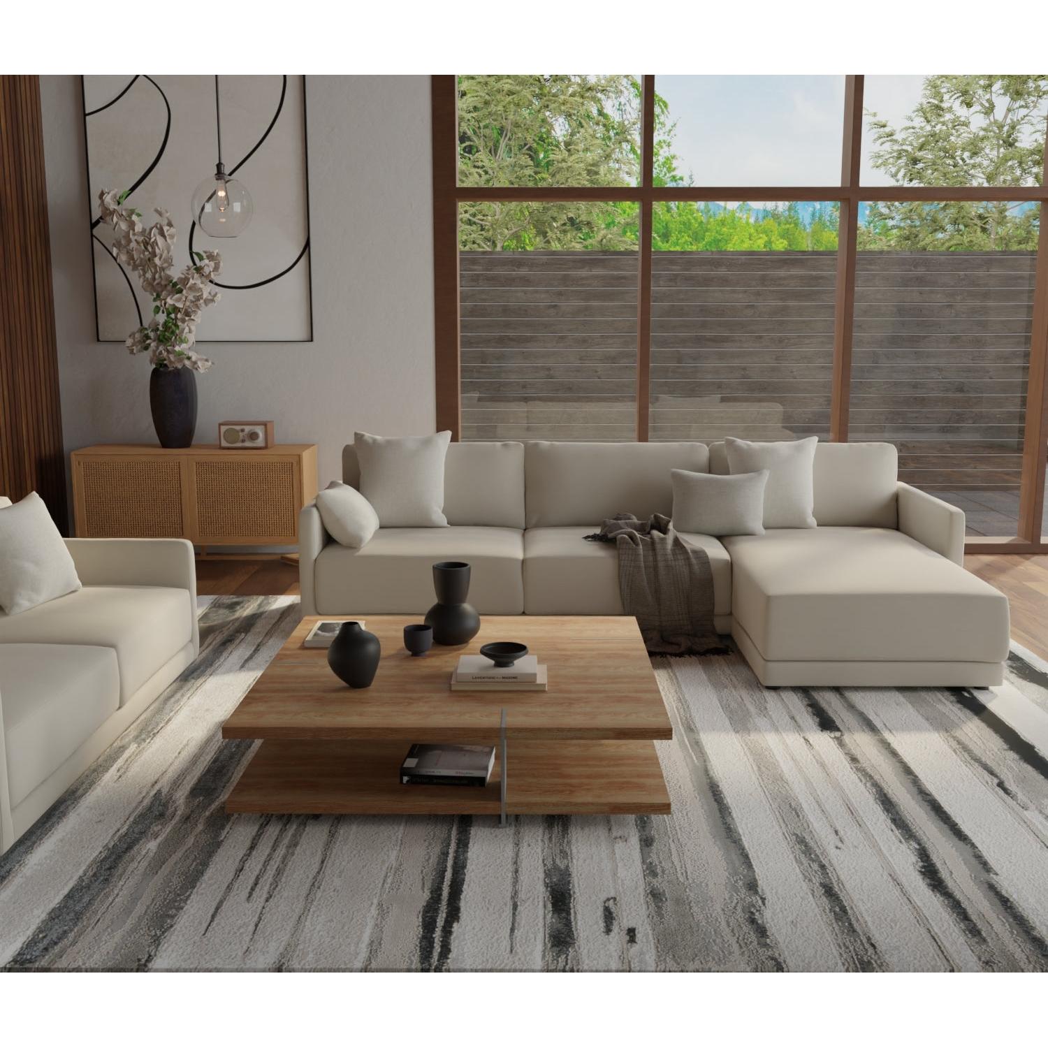 Feizy Micah 3049F Modern Abstract Rug in Silver/Gray/Black