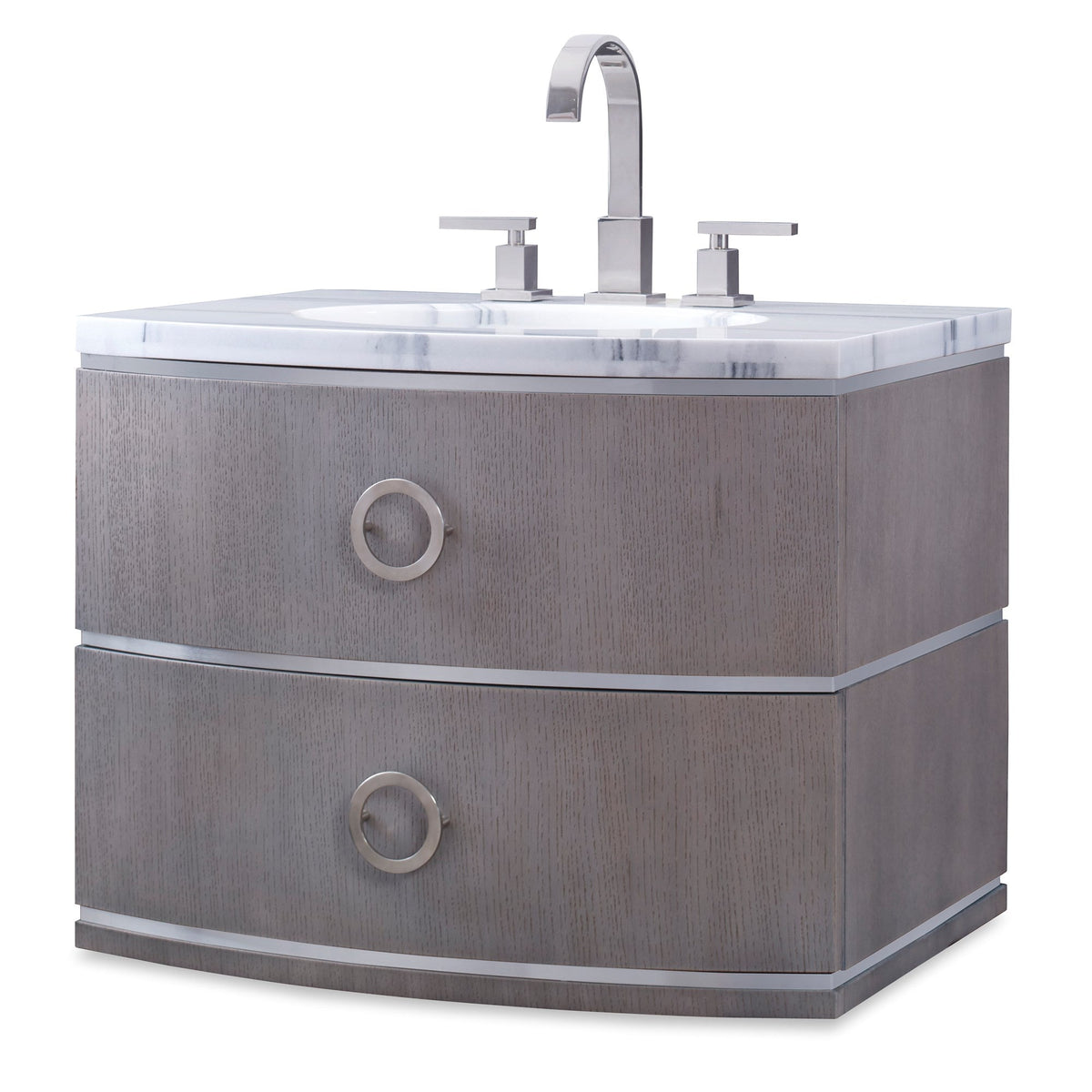 Ambella Cirque Wall Sink Chest - Grey