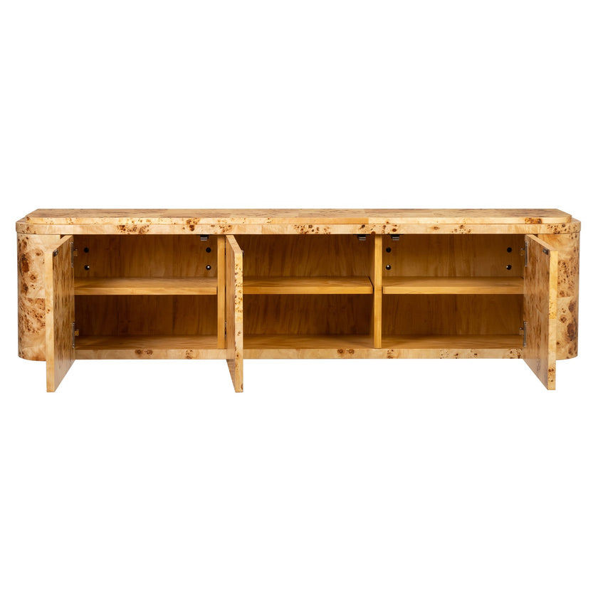 Ambella Naomi Wall Hanging Console - Burl