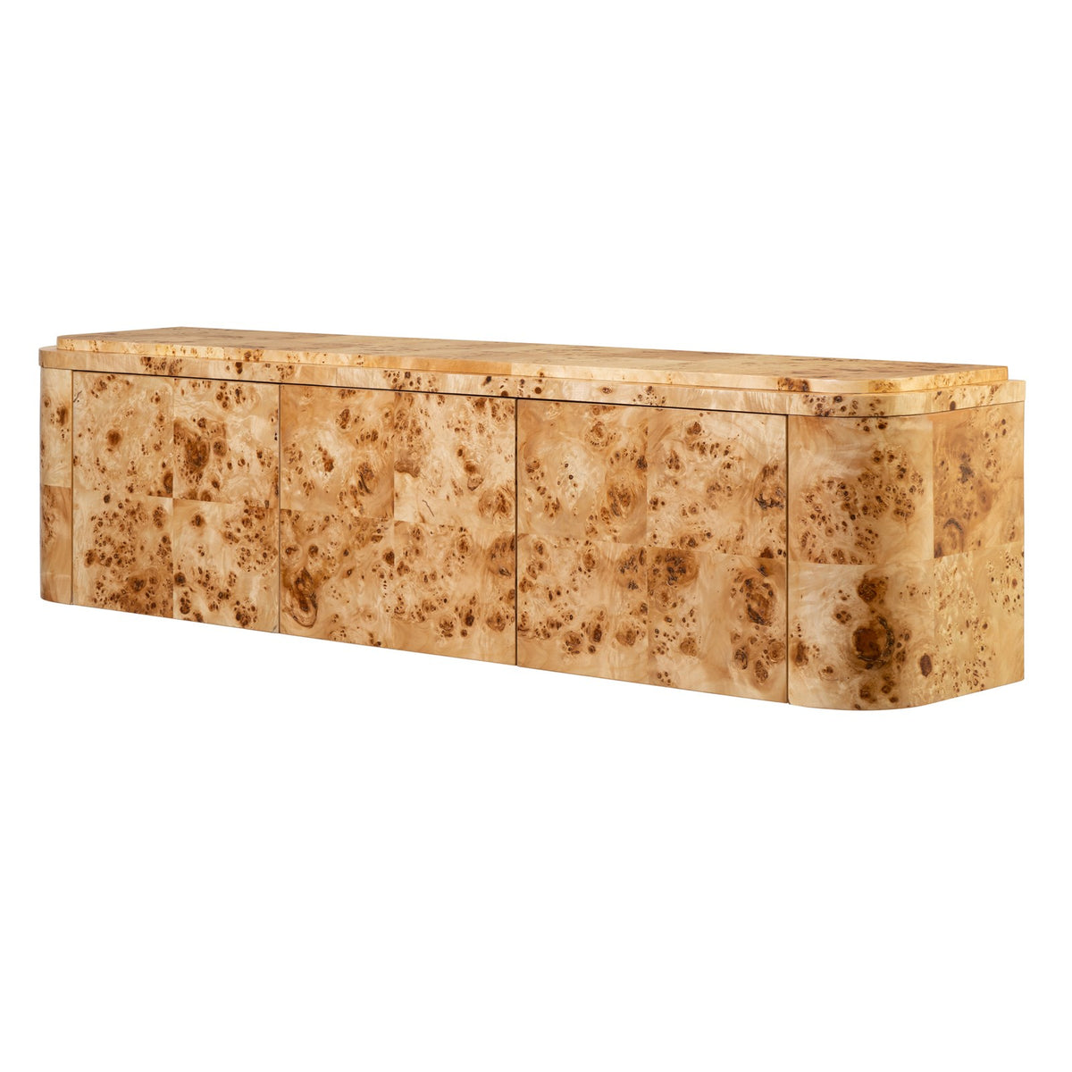 Ambella Naomi Wall Hanging Console - Burl