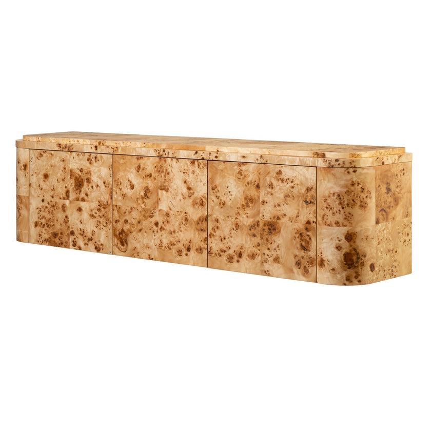 Ambella Naomi Wall Hanging Console - Burl