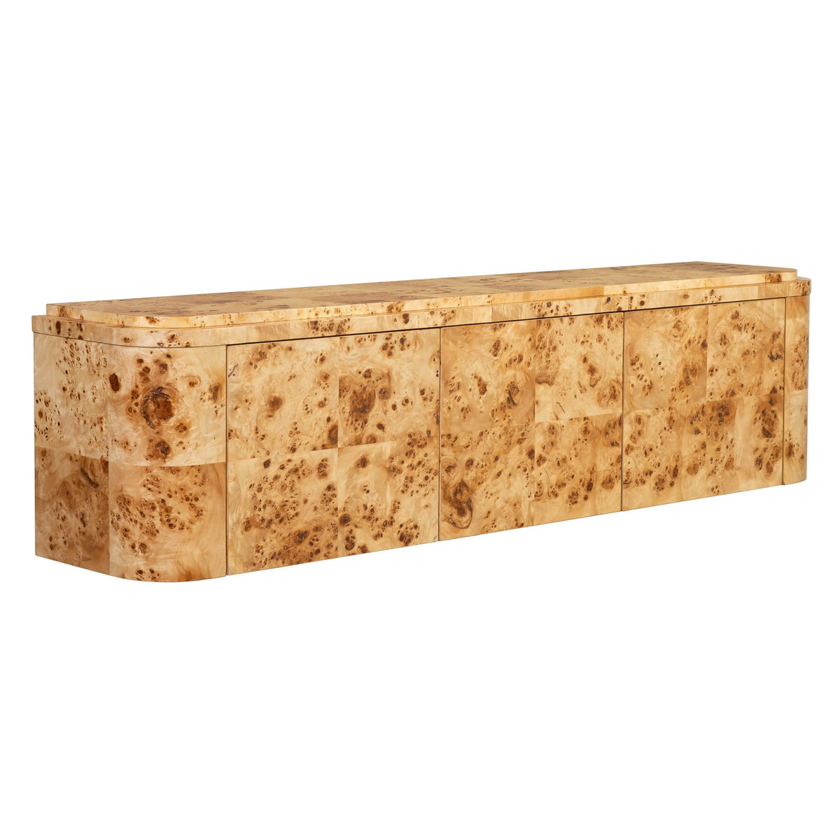 Ambella Naomi Wall Hanging Console - Burl