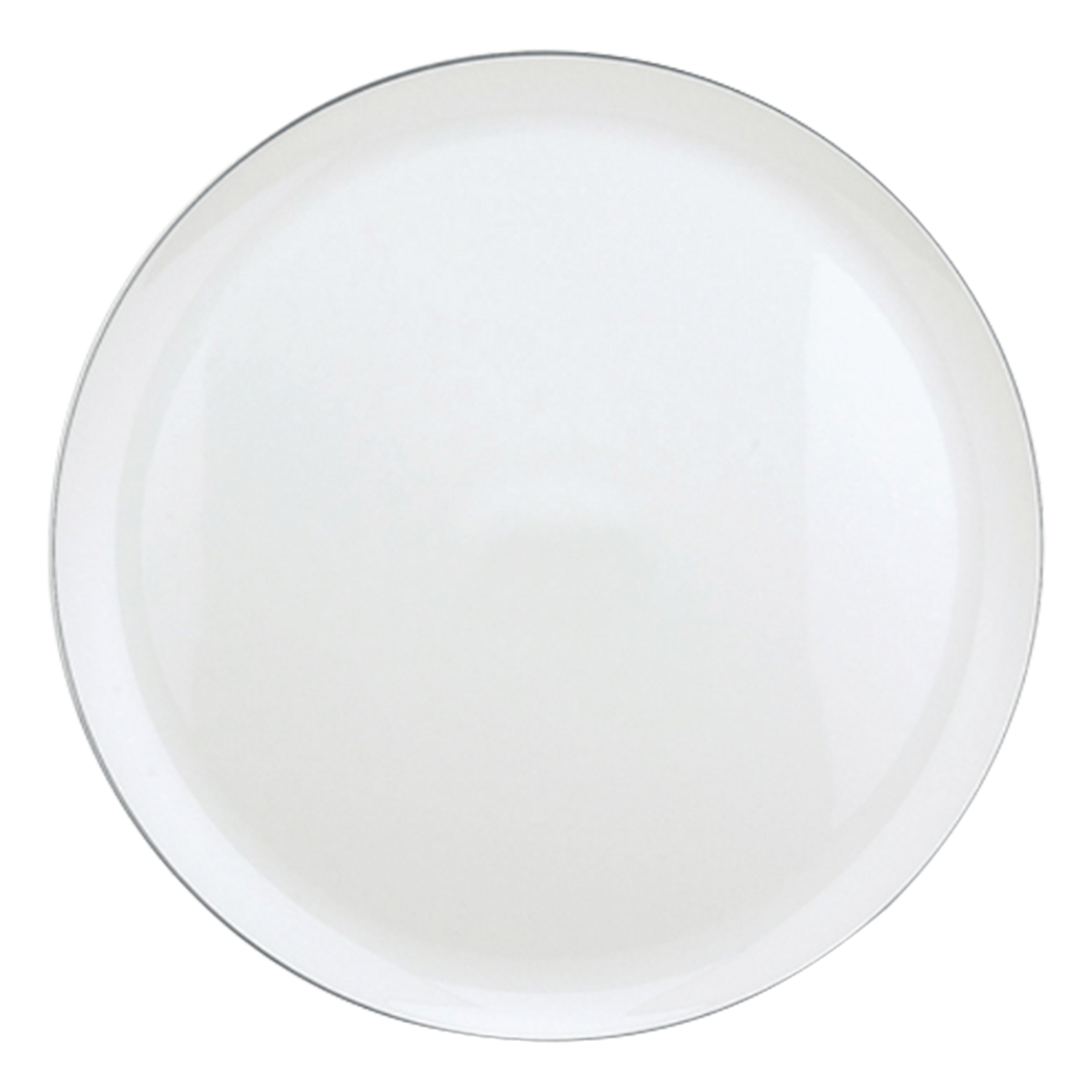 Christofle Albi Porcelain Pie Dish Platinum 31 Cm
