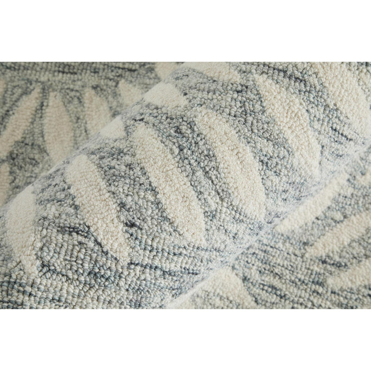 Feizy Wallace 8A38F Modern Floral & Botanical Rug in Gray/Ivory
