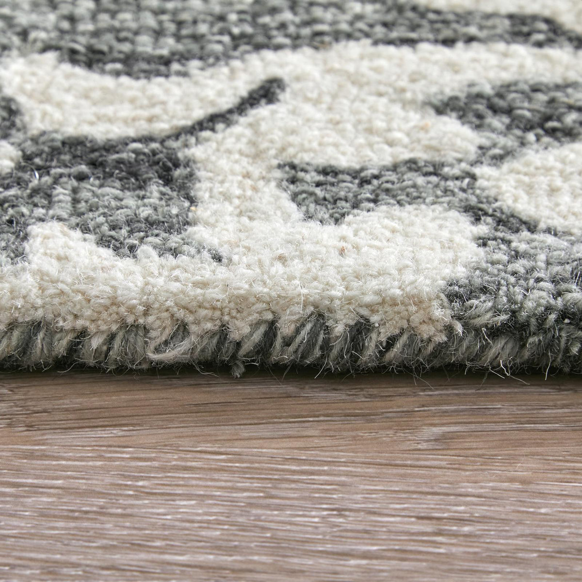 Feizy Belfort 8A26F Traditional Floral & Botanical Rug in Gray/Ivory/Black