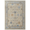 Feizy Karina 69G6F Transitional Floral & Botanical Rug in Ivory/Blue/Tan