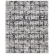 Feizy Sonora 39NYF Modern Abstract Rug in Gray/Ivory
