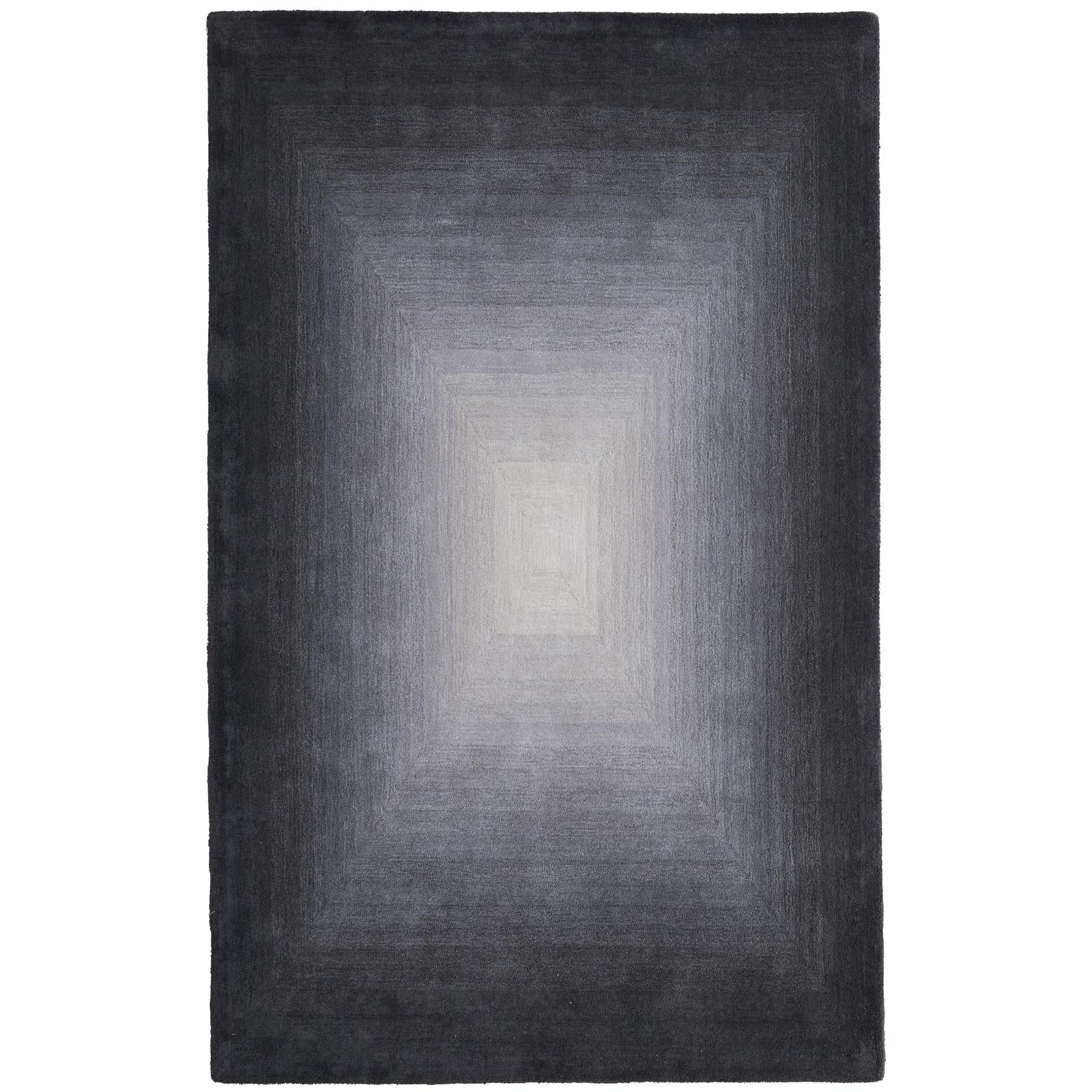 Feizy Katya 8988F Modern Abstract Rug in Black/White/Gray