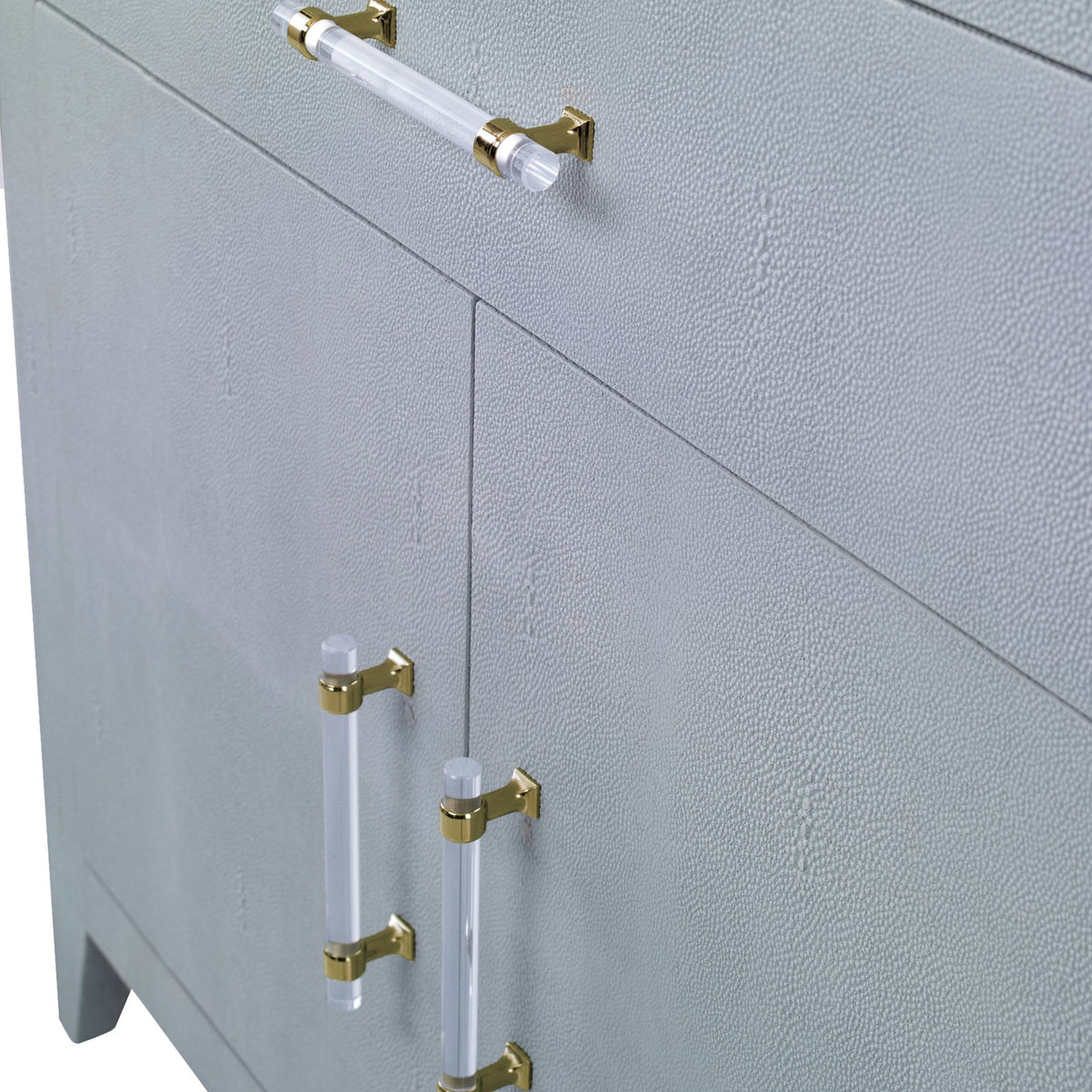 Ambella Shagreen Sink Chest - Polar Blue