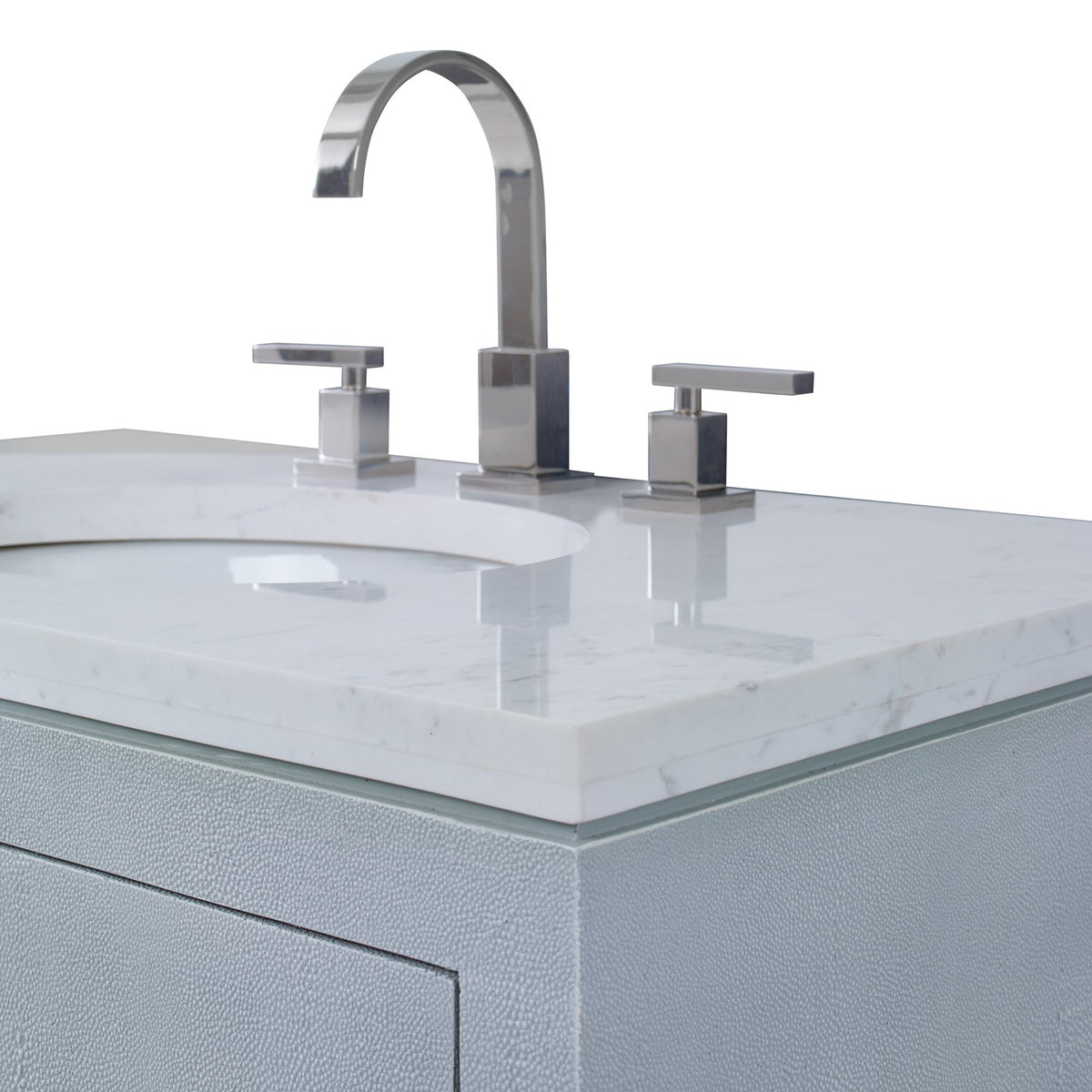Ambella Shagreen Sink Chest - Polar Blue