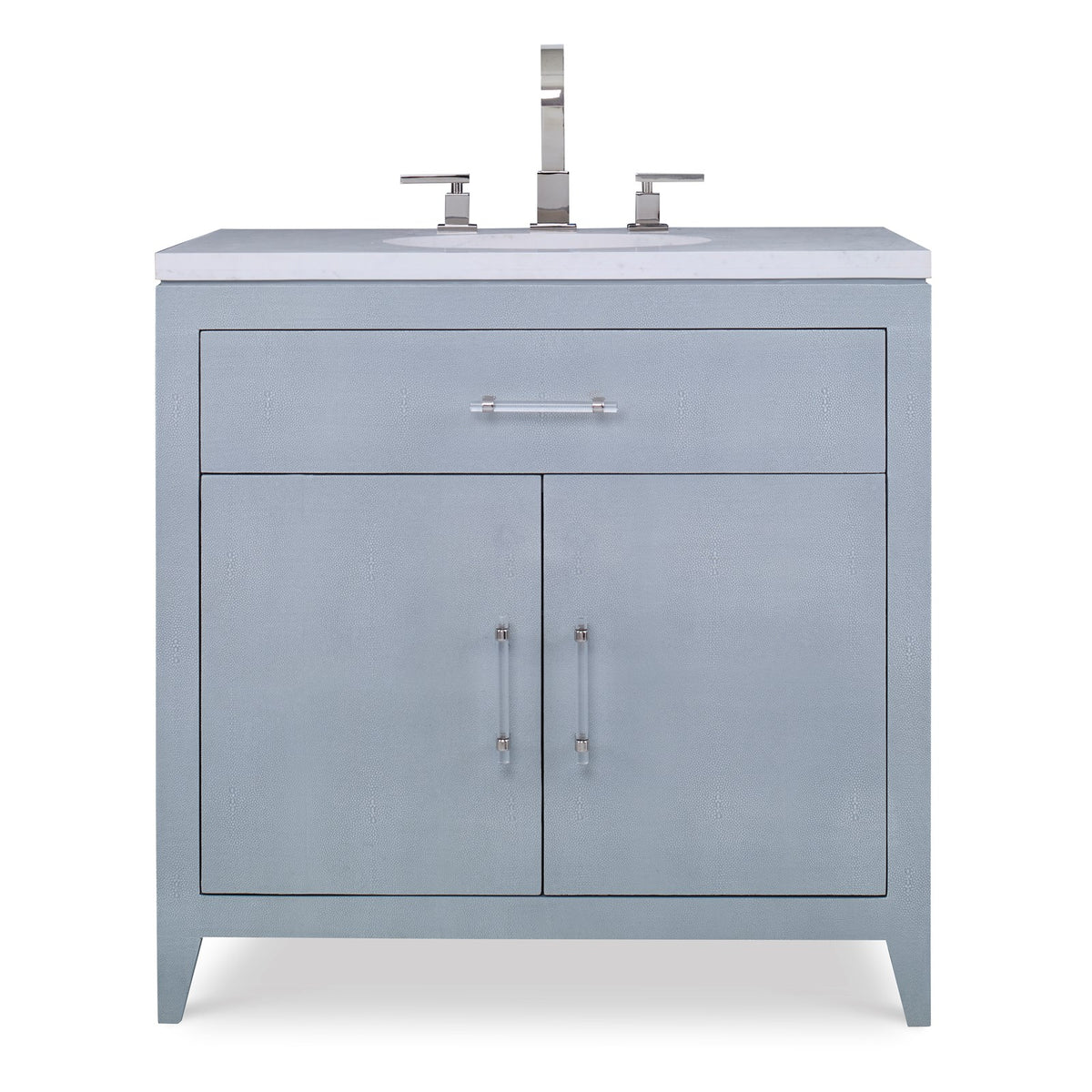 Ambella Shagreen Sink Chest - Polar Blue