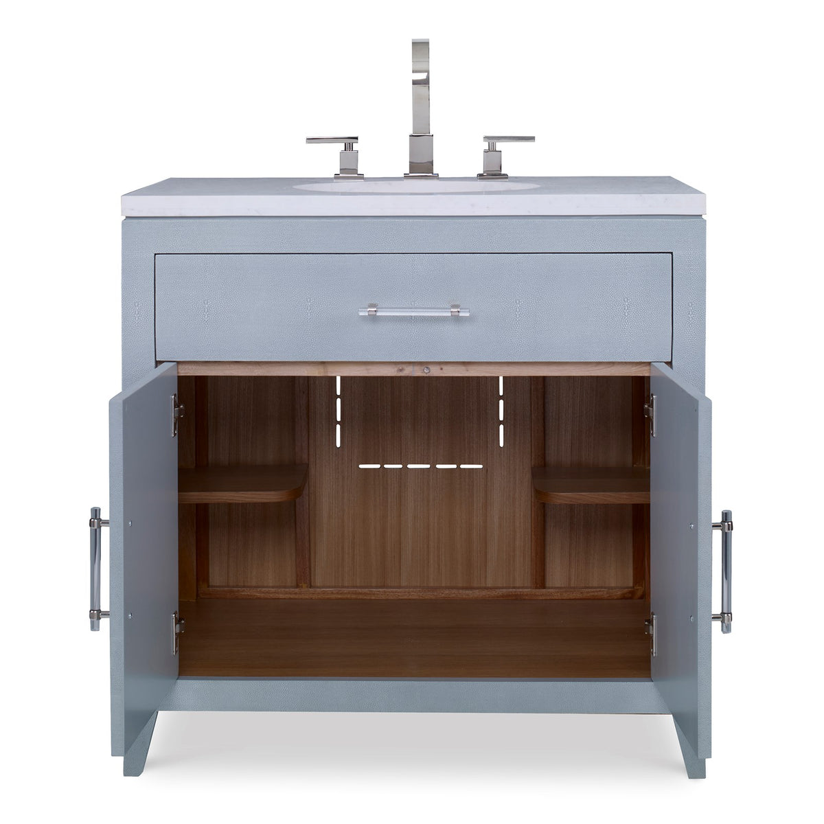 Ambella Shagreen Sink Chest - Polar Blue