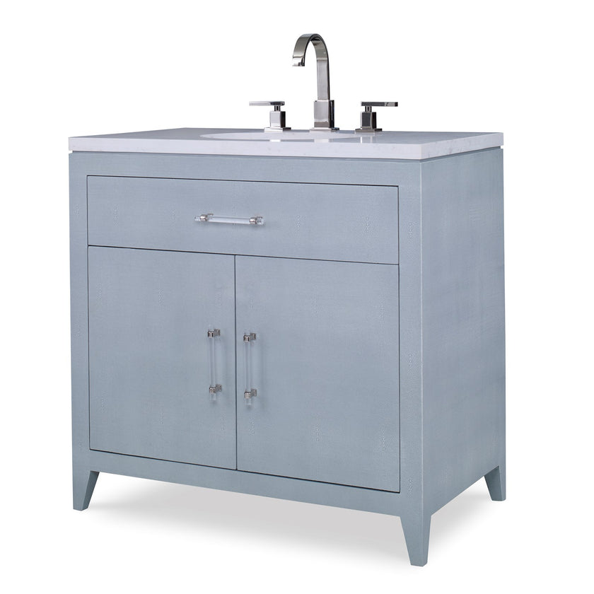 Ambella Shagreen Sink Chest - Polar Blue