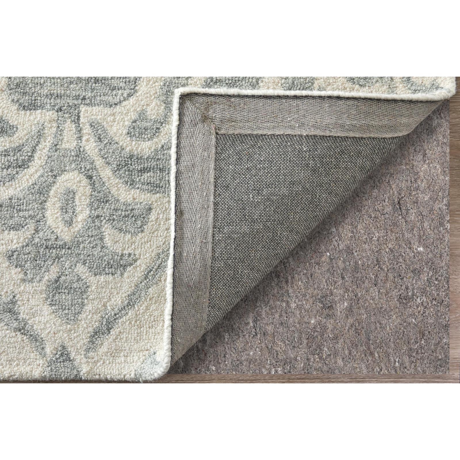 Feizy Belfort 8A29F Traditional Floral & Botanical Rug in Ivory/Gray