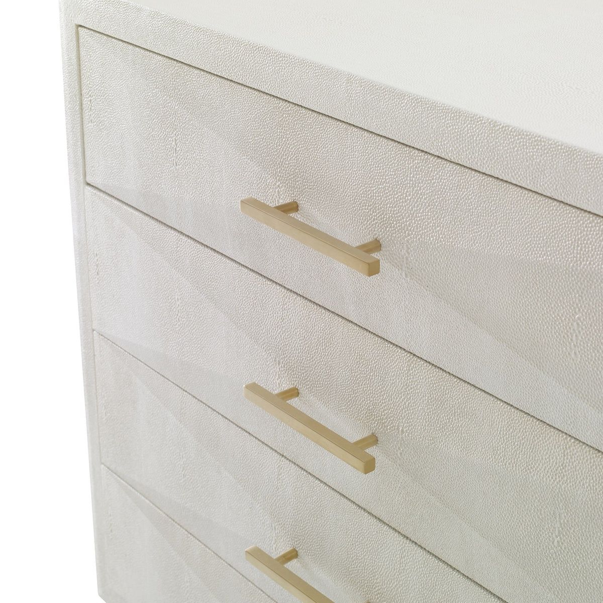 Ambella Shagreen Pyramid Chest - Linen