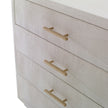 Ambella Shagreen Pyramid Chest - Linen