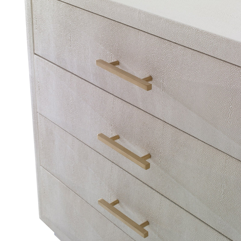Ambella Shagreen Pyramid Chest - Linen