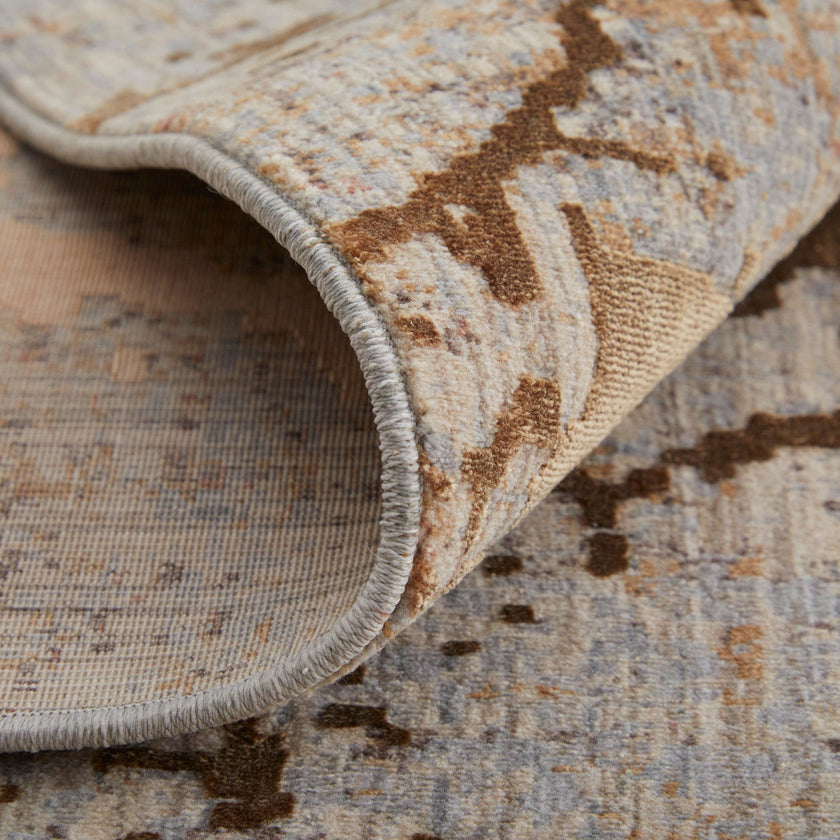 Feizy Pryor 39NEF Modern Abstract in Brown/Taupe/Tan