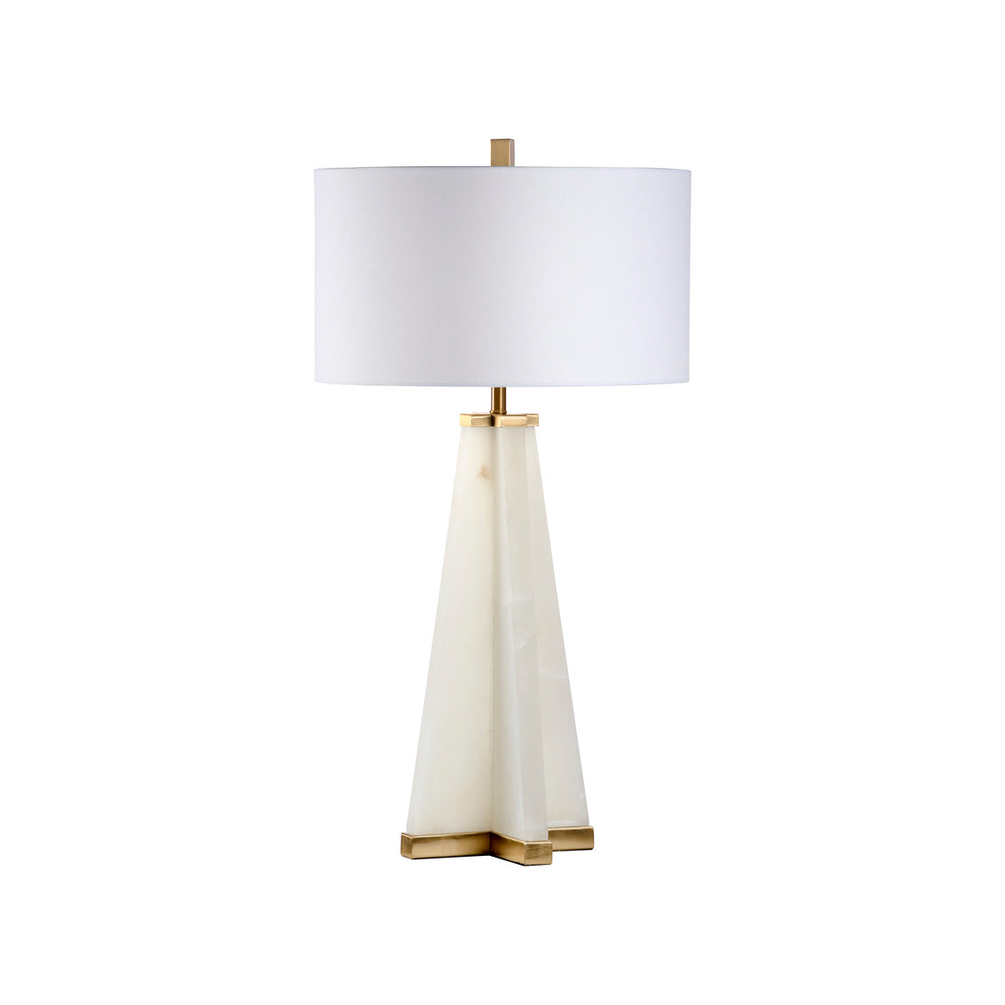 Chelsea House Alabaster Pyramid Table Lamp