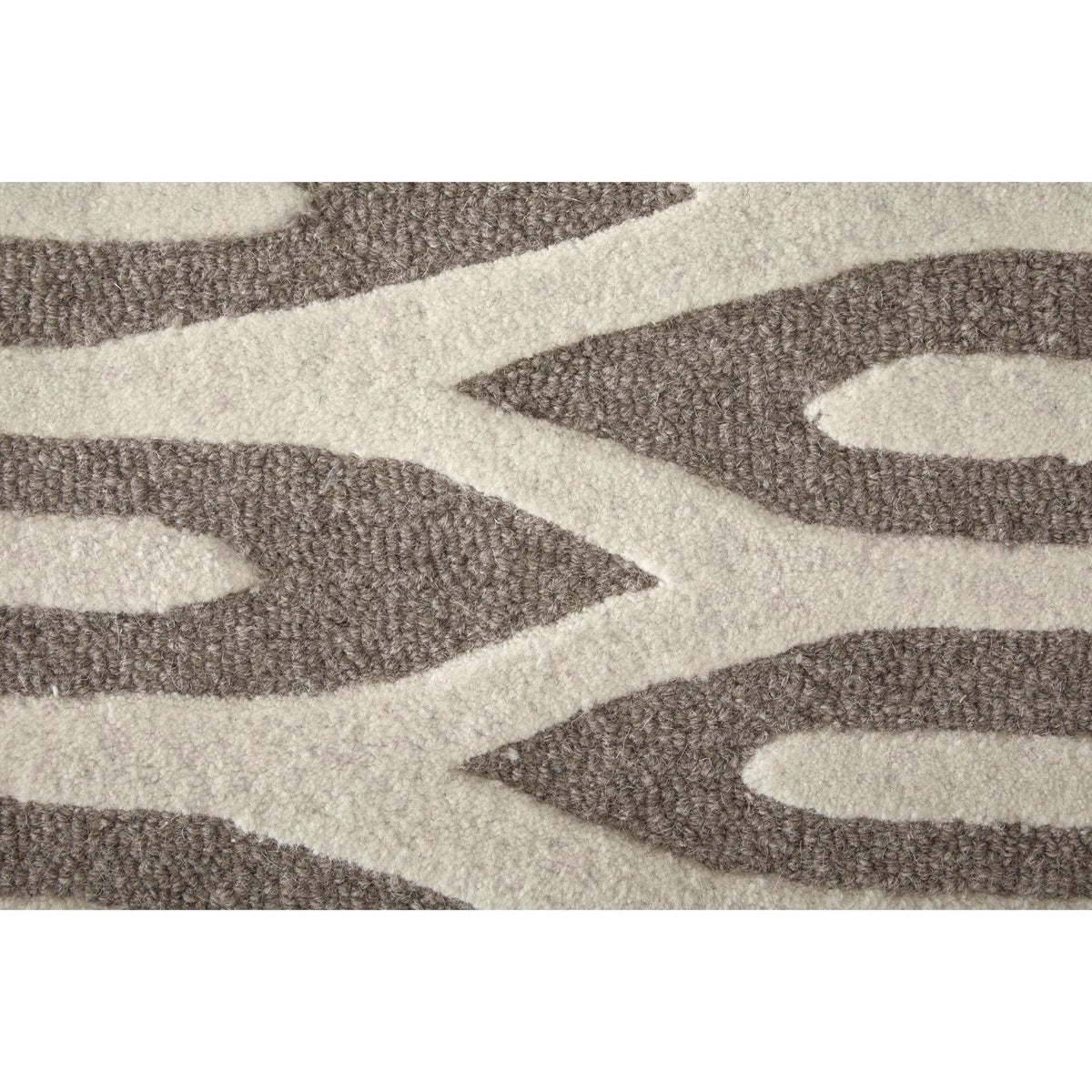 Feizy Kimball 8A31F Transitional Abstract Rug in Taupe/Ivory