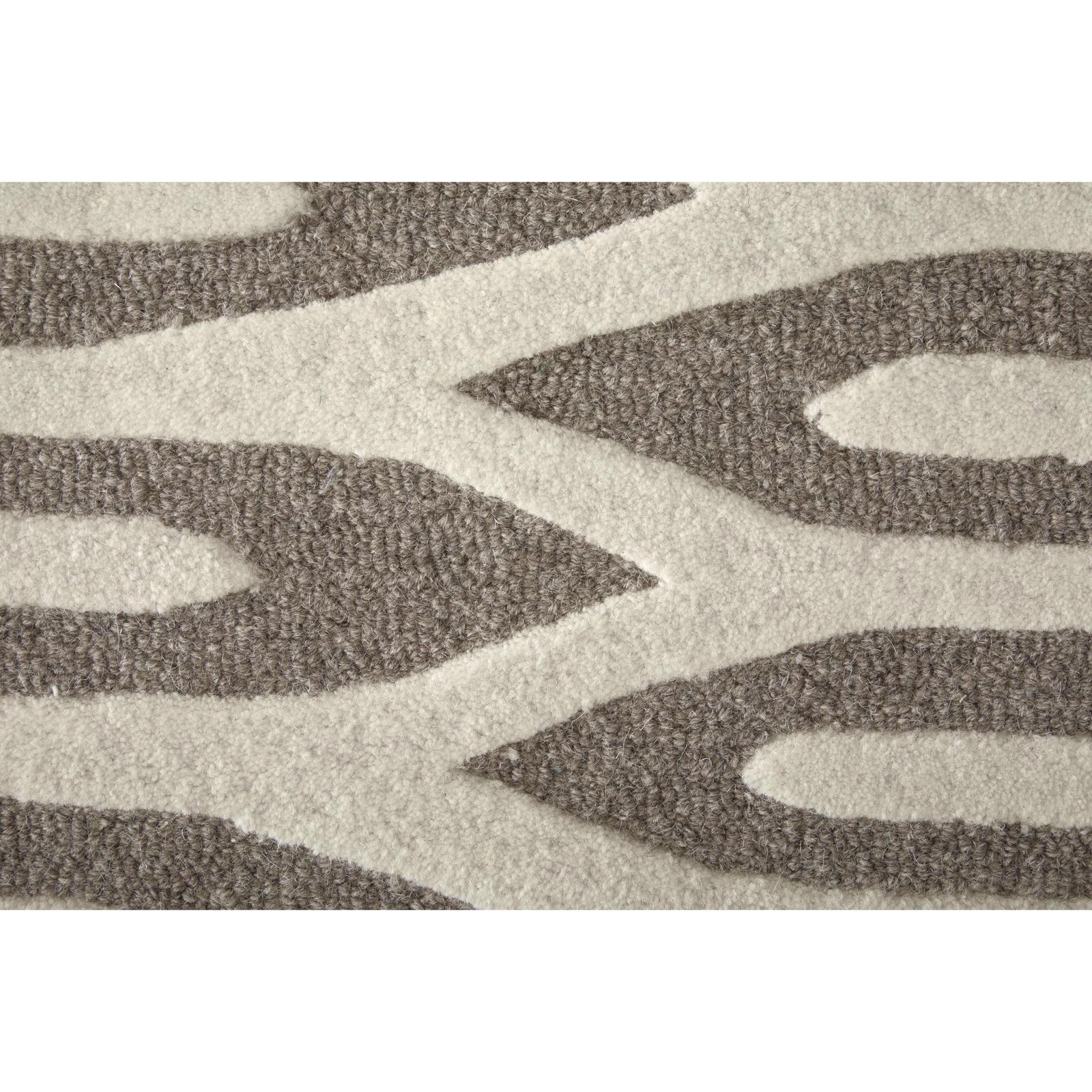 Feizy Kimball 8A31F Transitional Abstract Rug in Taupe/Ivory
