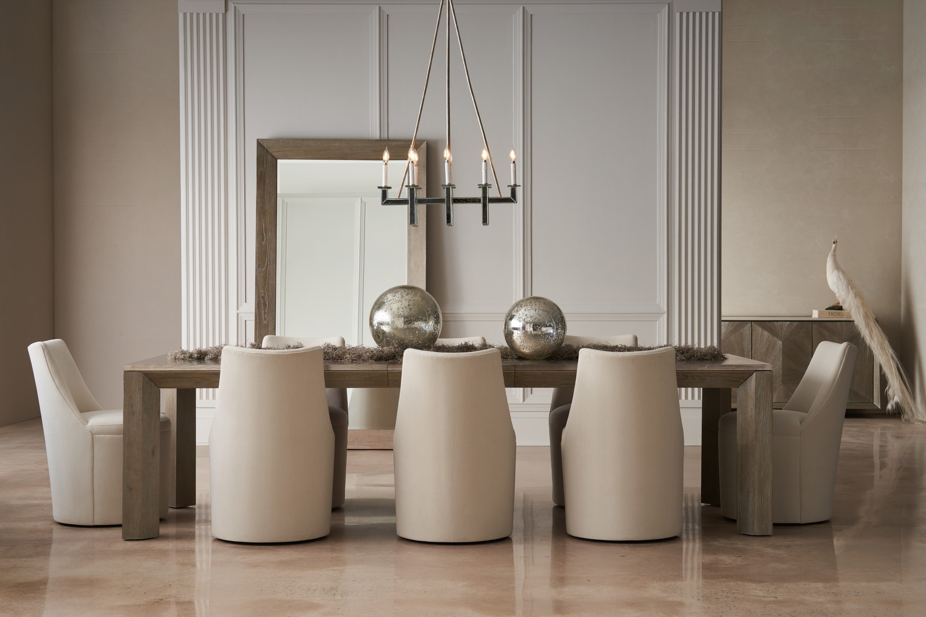 Caracole Classic Barrel Roll Dining Side Chair