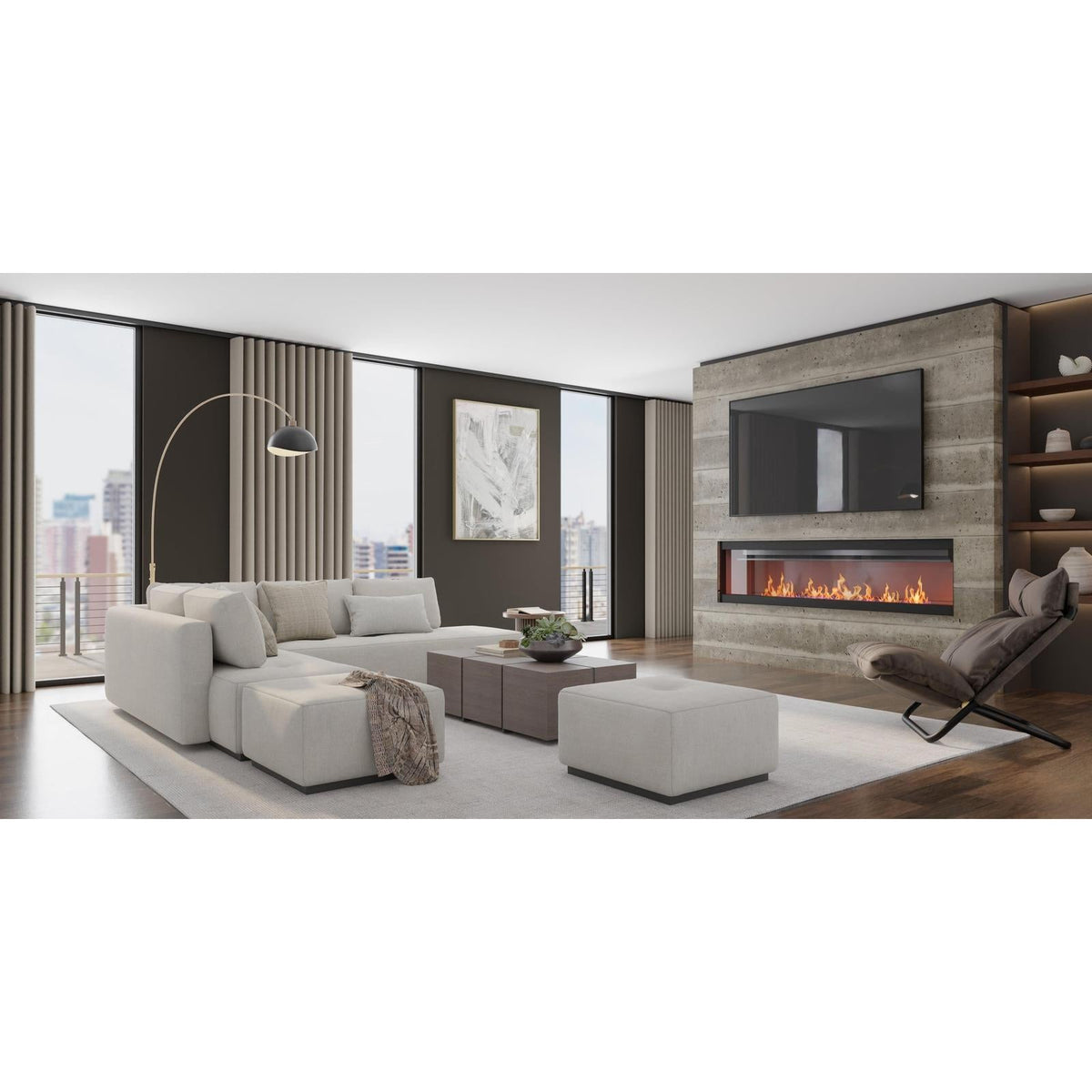 Feizy Fleetwood 8A06F Modern Solid Rug