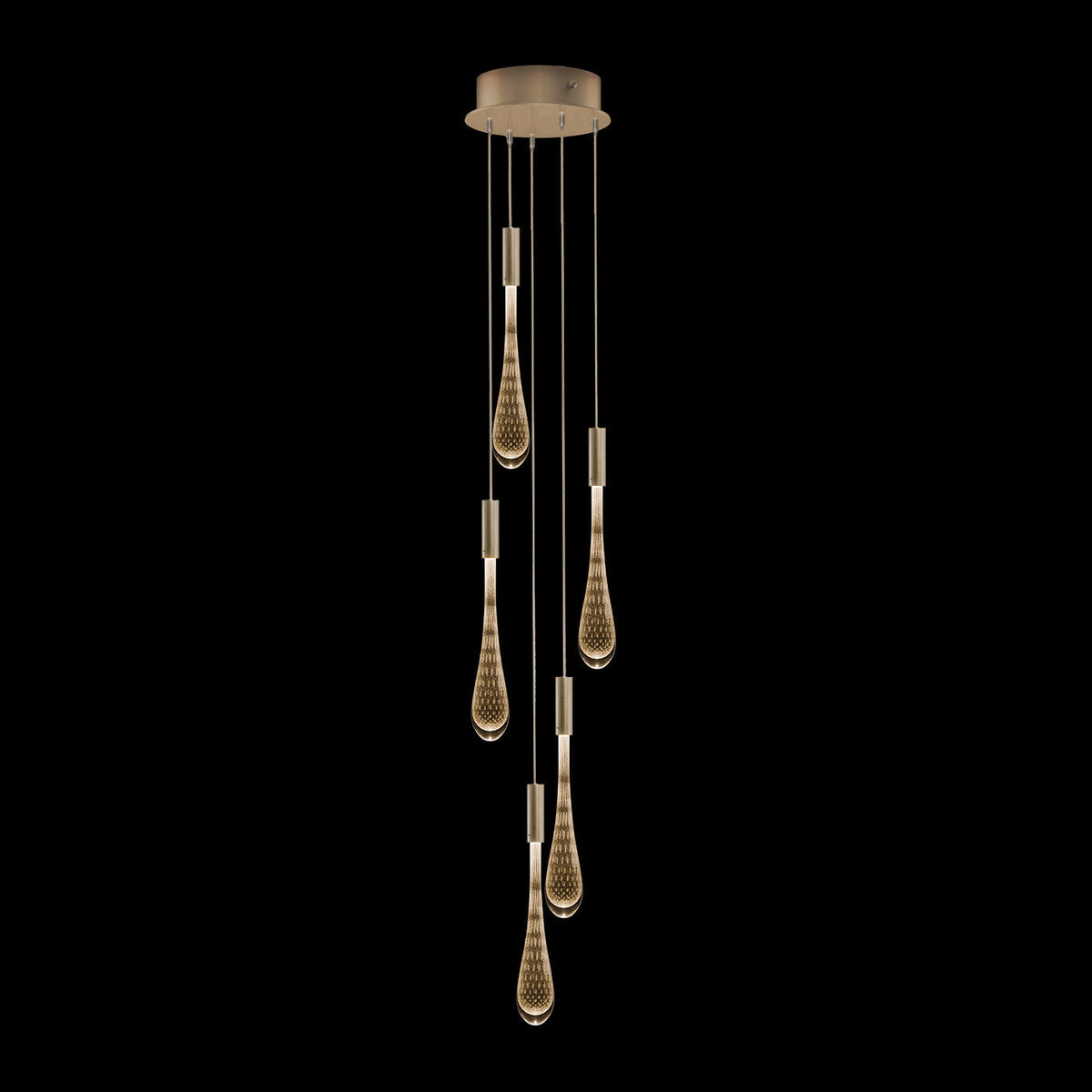Fine Art Rain 10"W Round Pendant