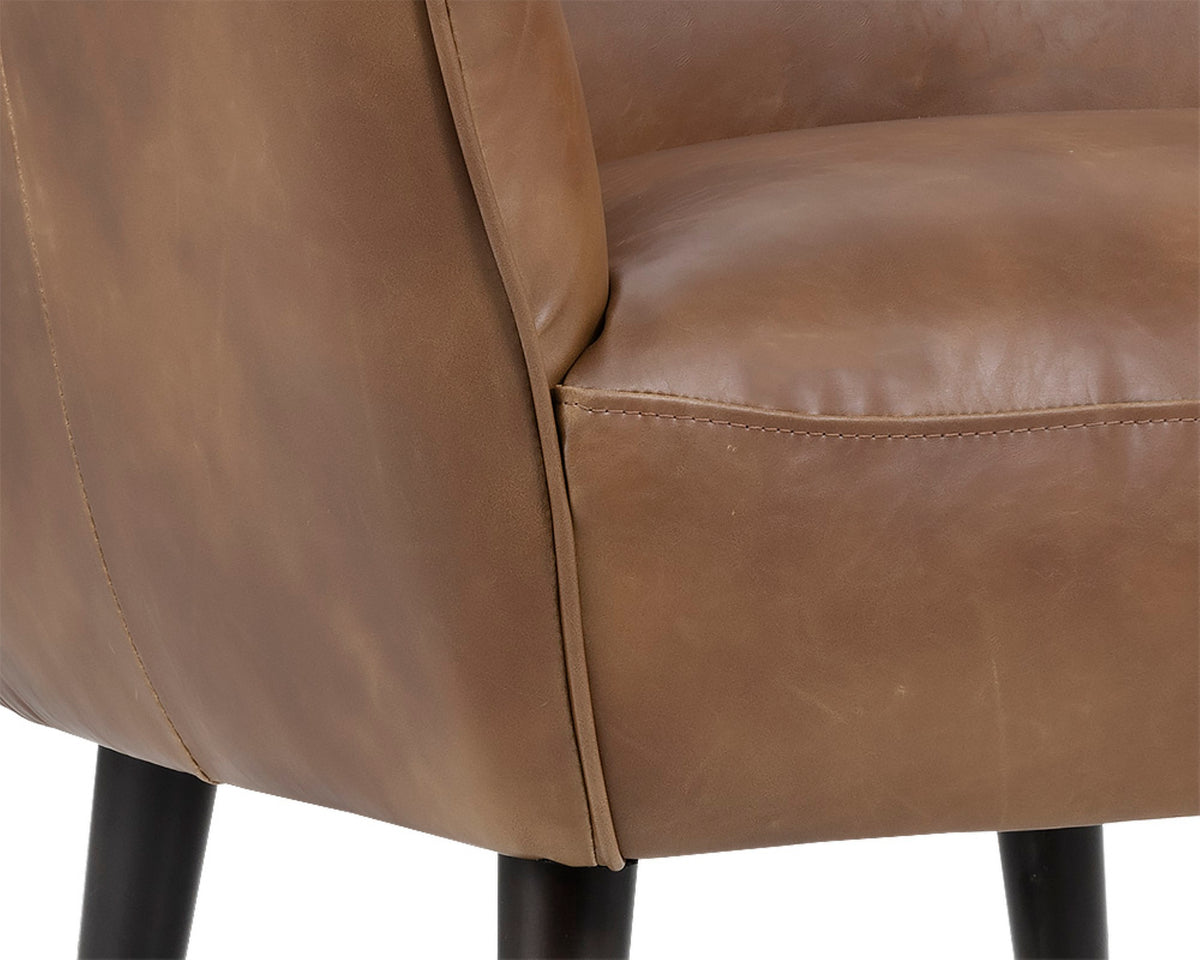 Sunpan Luther Lounge Chair - Tobacco Tan