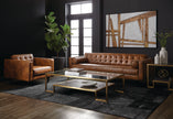 Sunpan Donnie Sofa - Tobacco Tan
