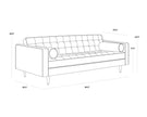 Sunpan Donnie Sofa - Tobacco Tan