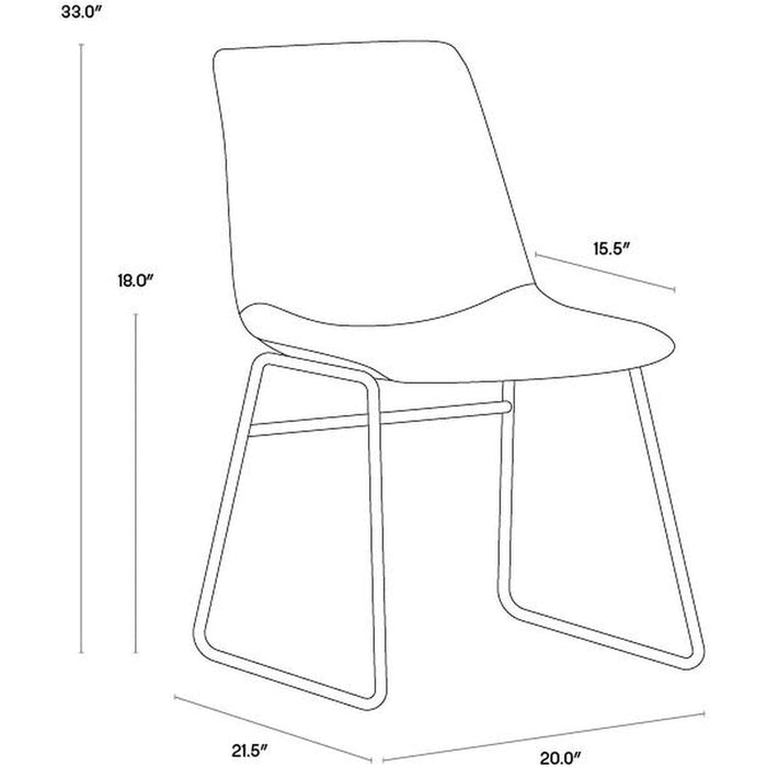 Sunpan Cal Dining Chair - Set of 2