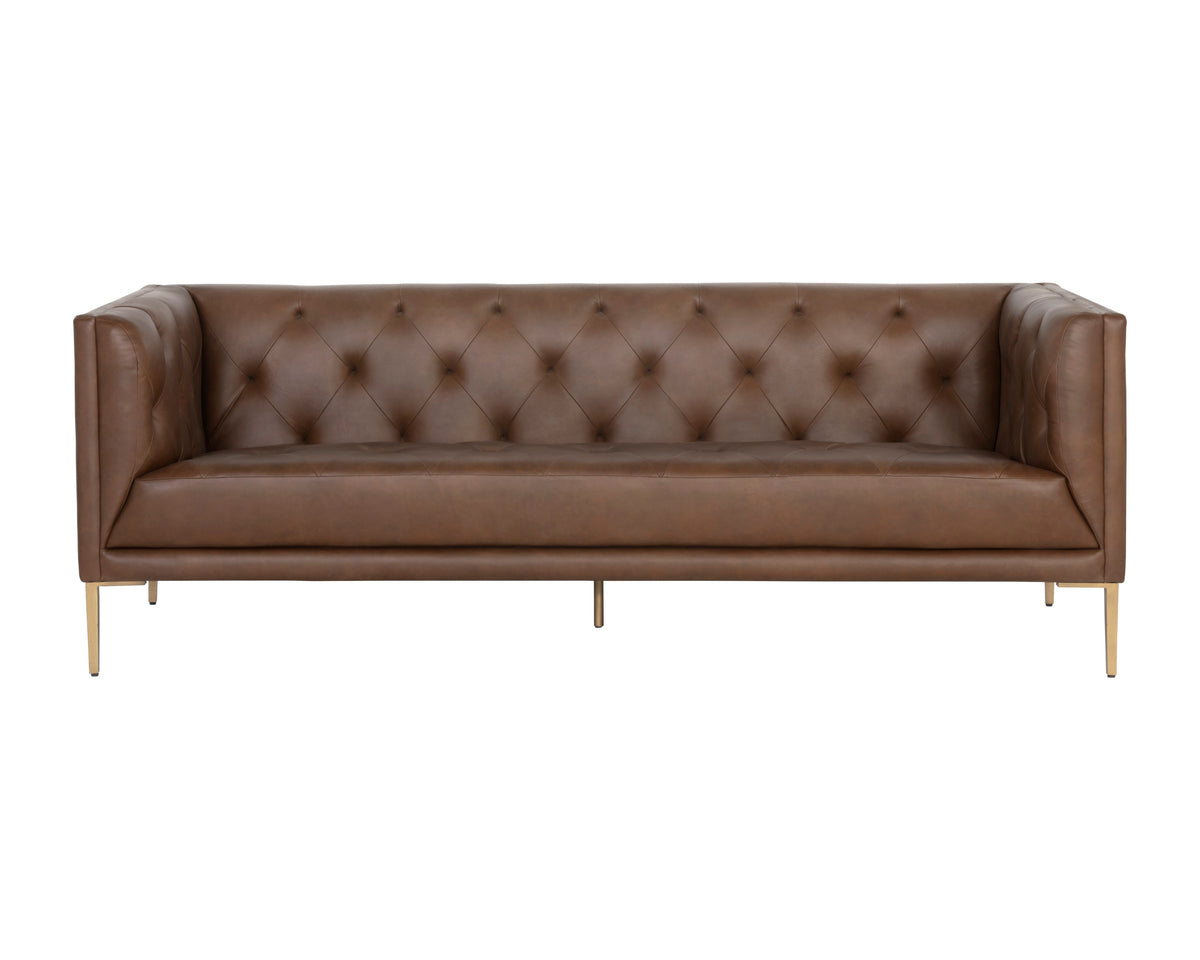 Sunpan Westin Sofa - Vintage Caramel Leather