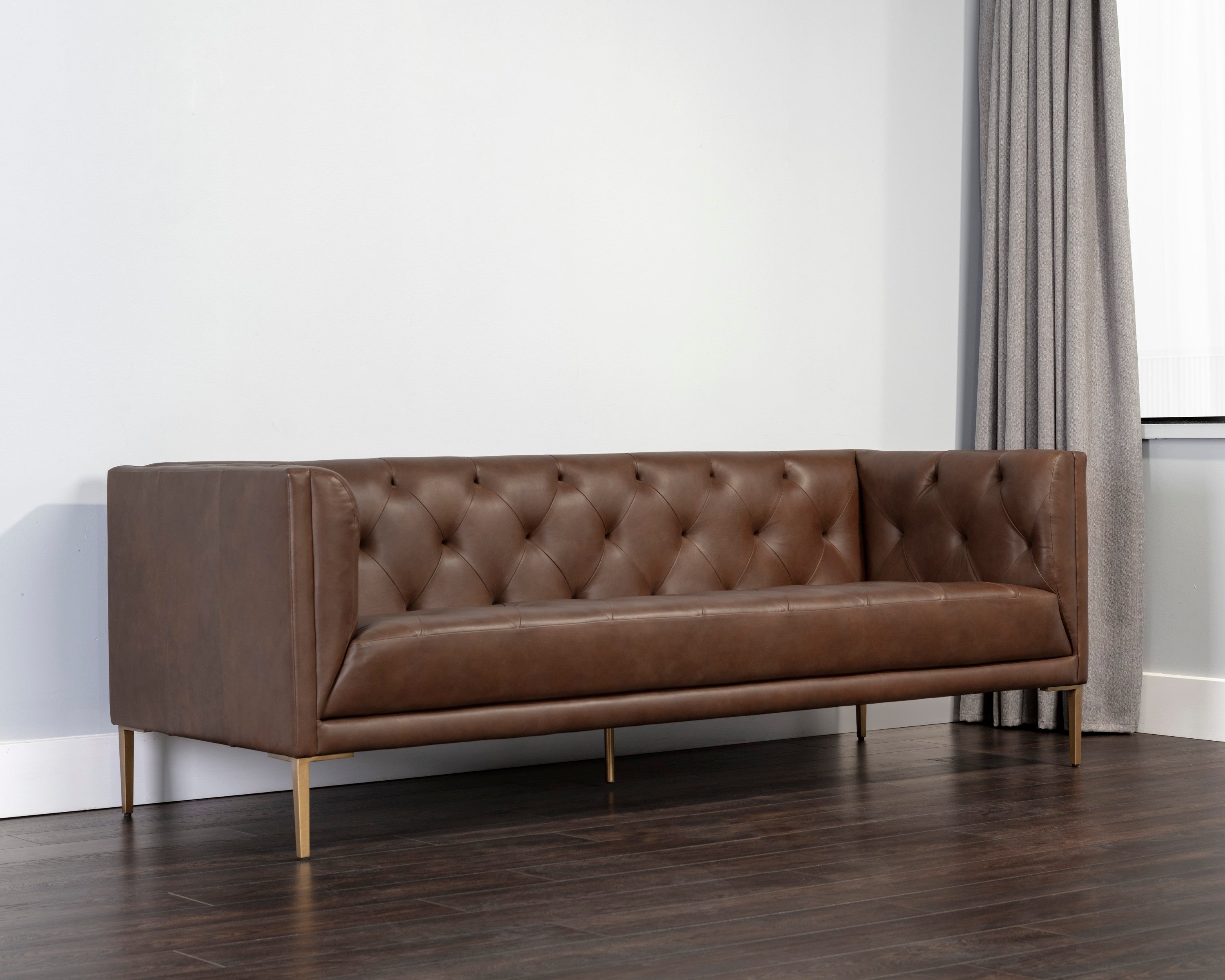 Sunpan Westin Sofa - Vintage Caramel Leather