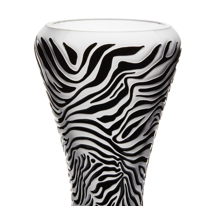 Lalique Empreinte Animale Zebre Vase