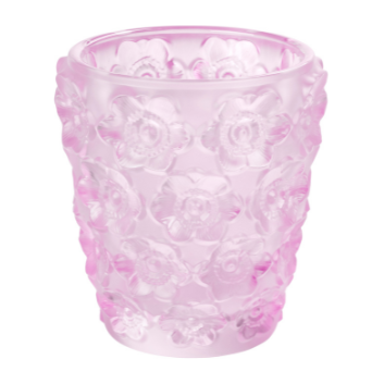 Lalique Anemones Votive Pink Luster