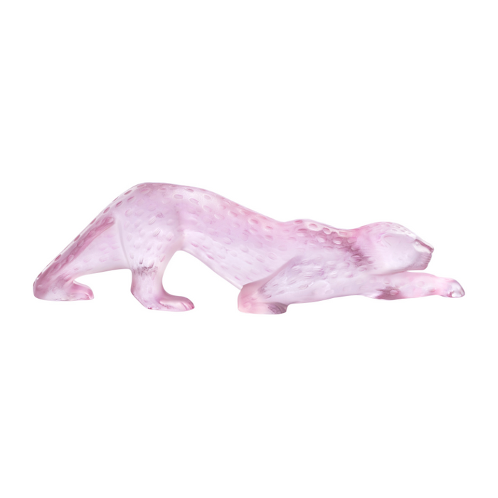 Lalique Zeila Panther Pink Large Sculpture