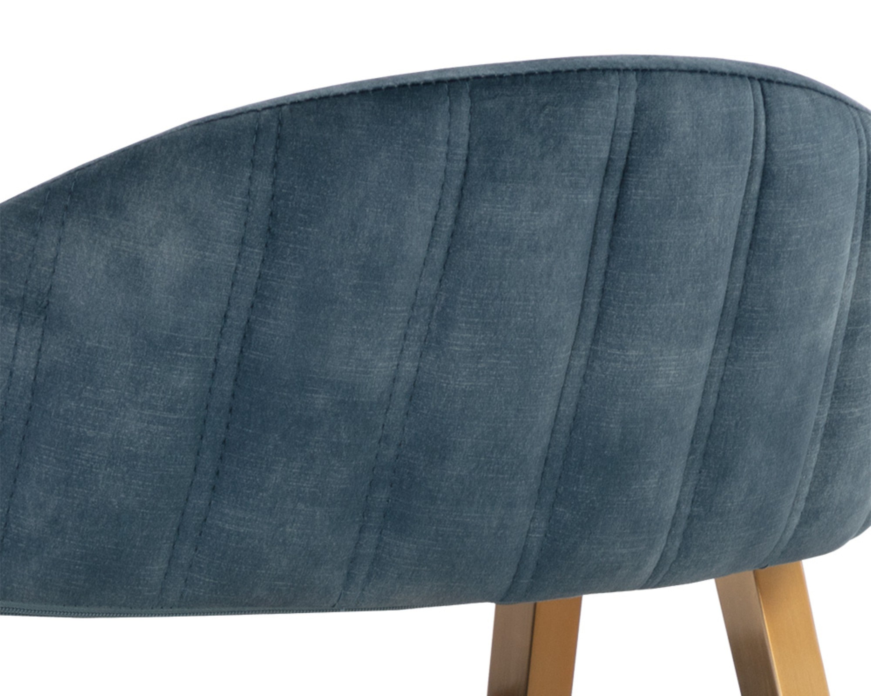 Sunpan Burgos Dining Armchair - Nono Petrol