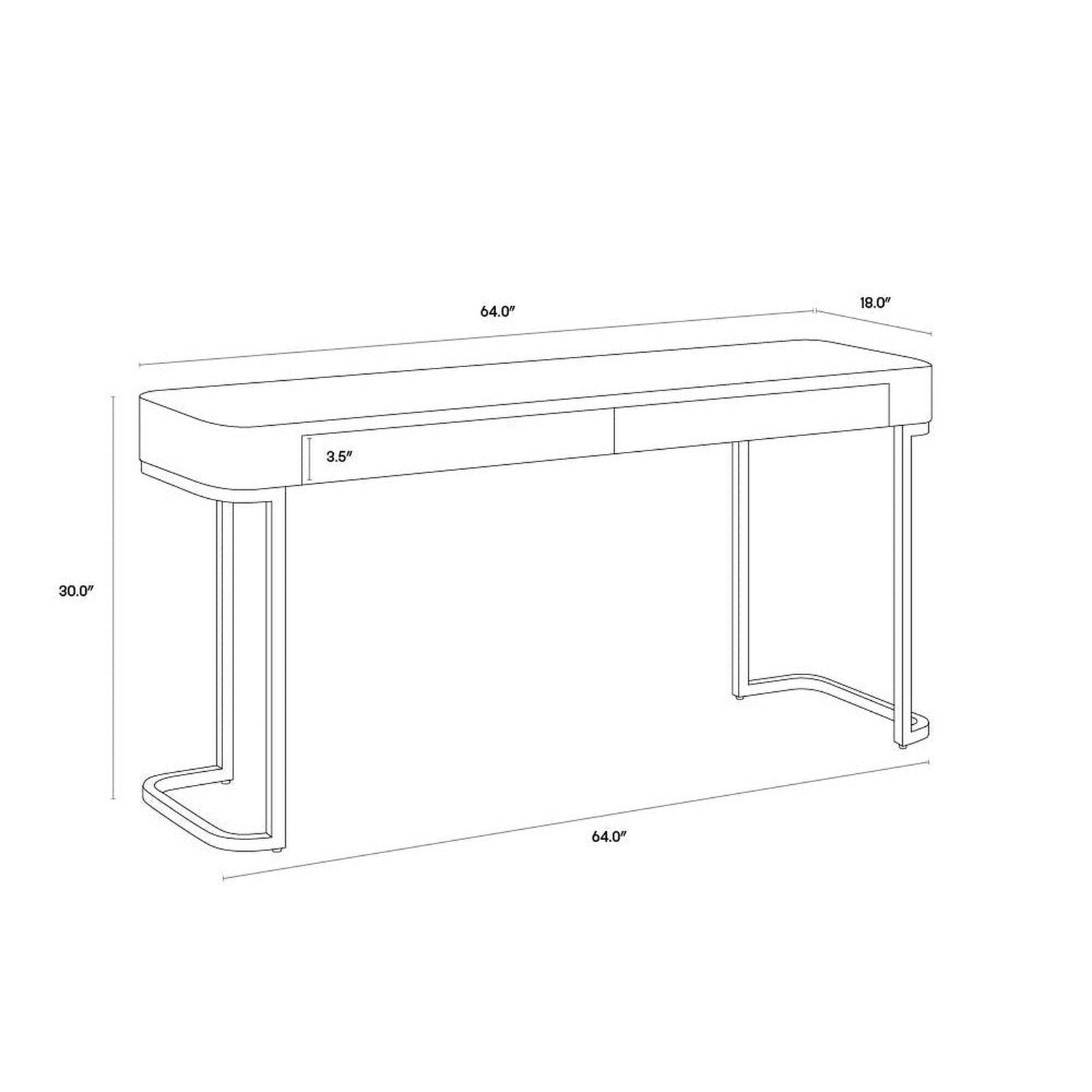 Sunpan Jamille Console Table