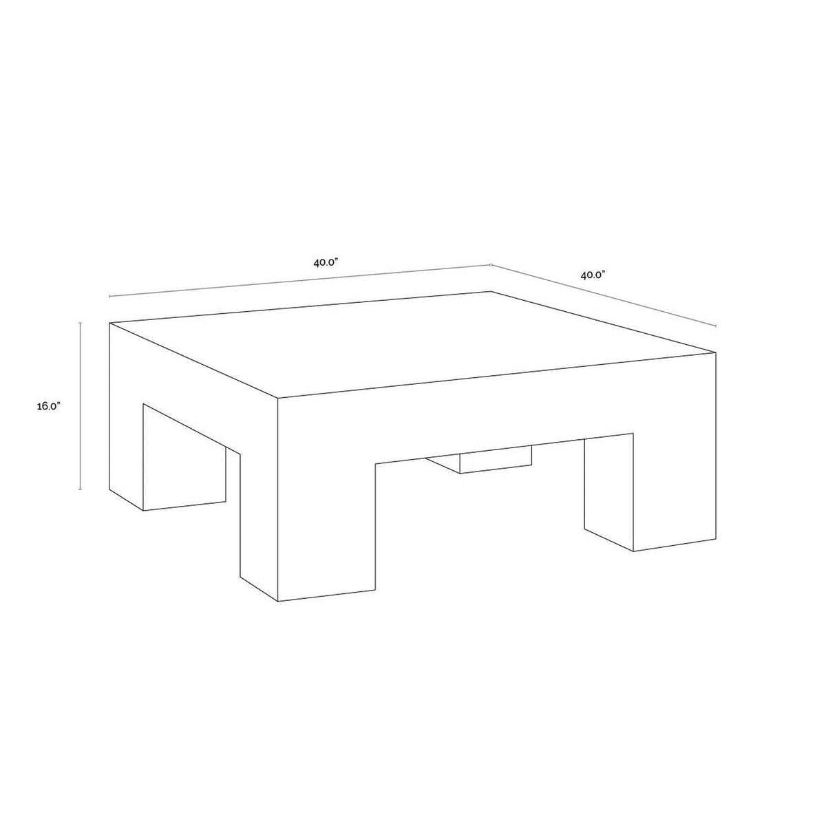 Sunpan Renley Coffee Table
