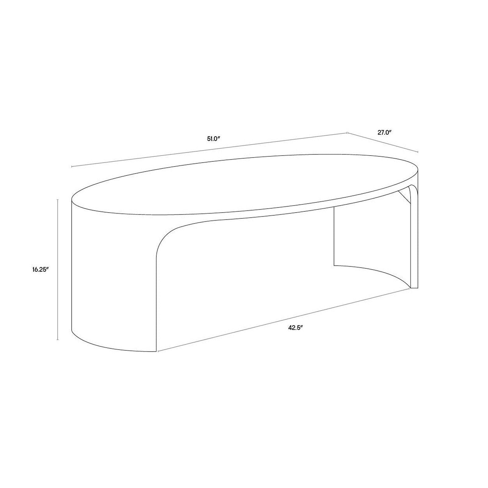 Sunpan Tomas Coffee Table