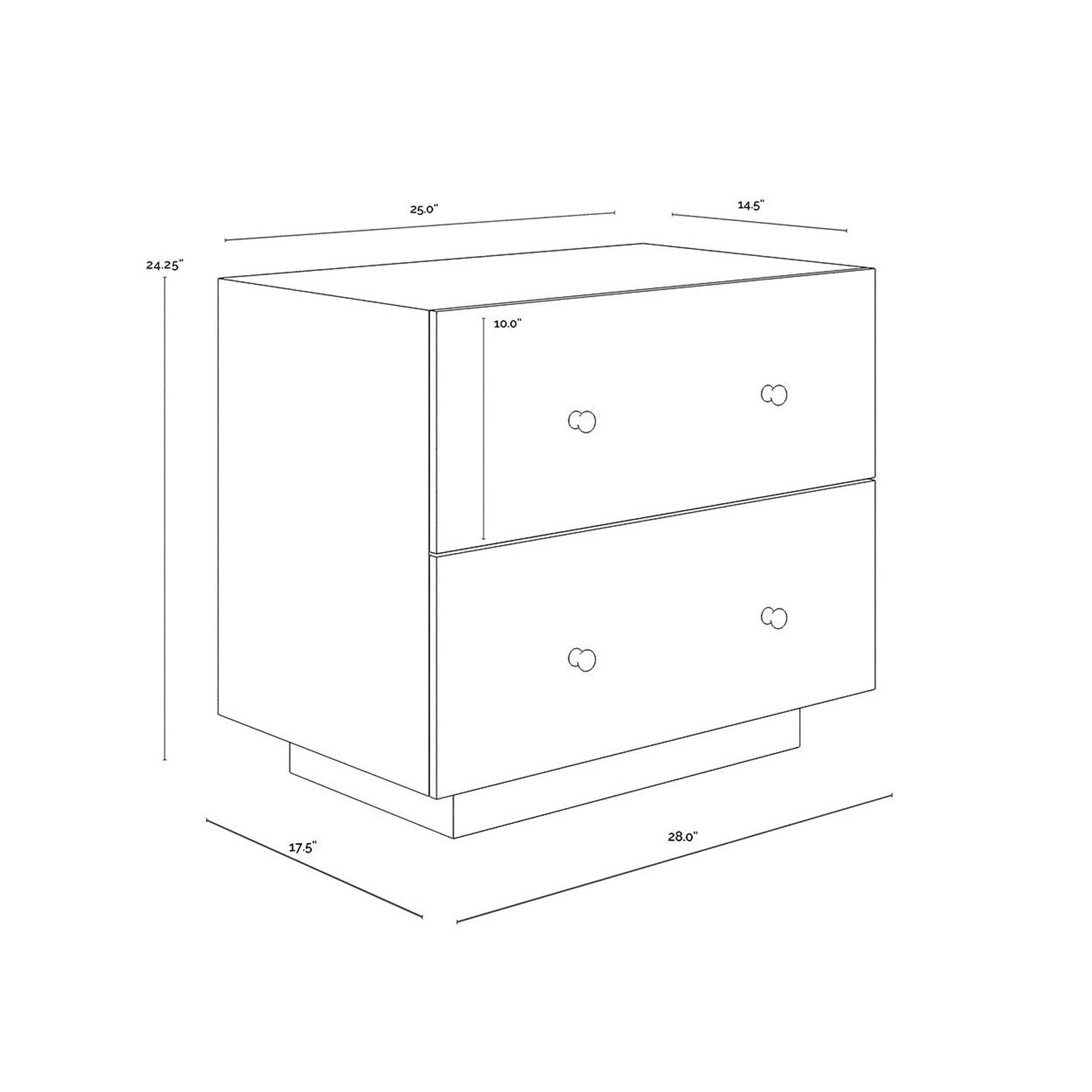 Sunpan Arlington Nightstand