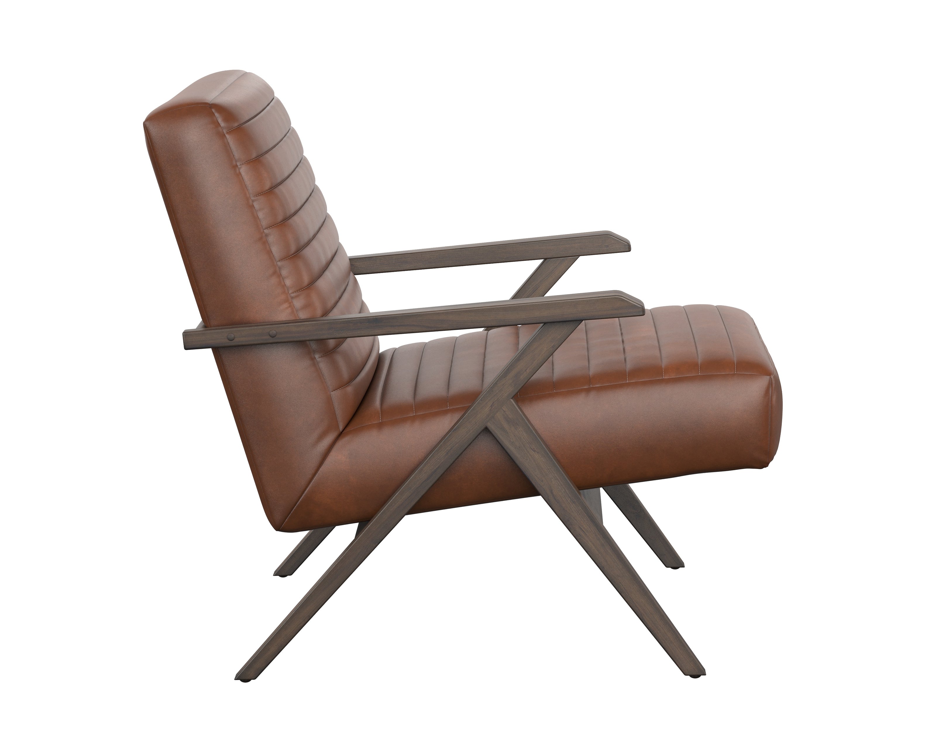 Sunpan Peyton Lounge Chair - Bravo Cognac
