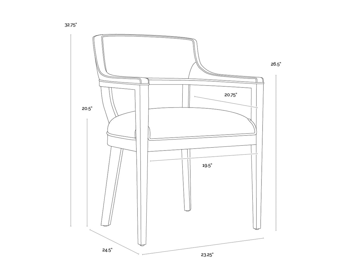 Sunpan Brylea Dining Armchair